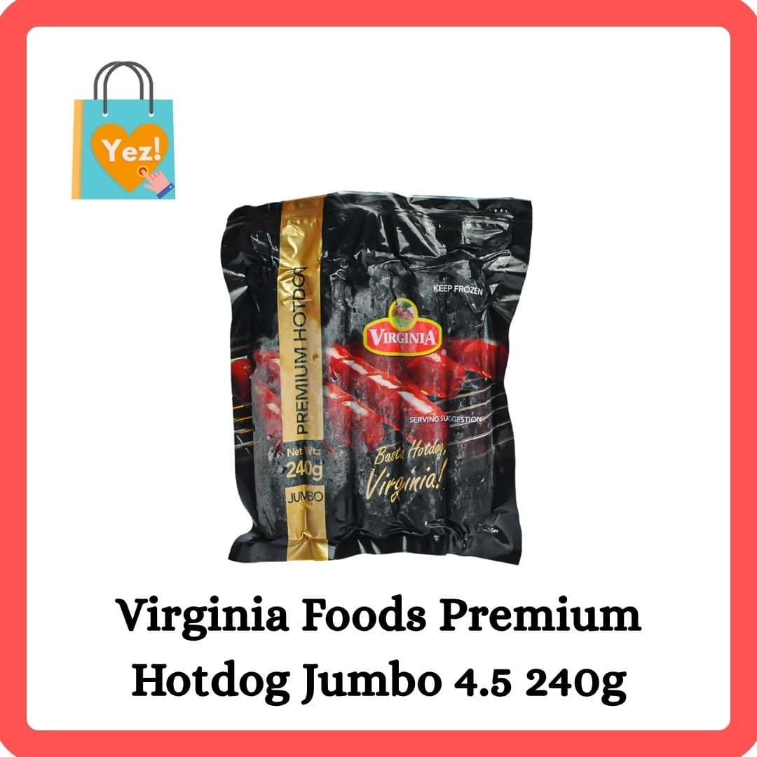 Virginia Foods Premium Hotdog Jumbo 4.5 240g