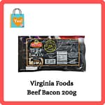 Virginia Foods Beef Bacon 200g