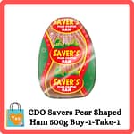 CDO Savers Pear Shaped Ham 500g Buy-1-Take-1