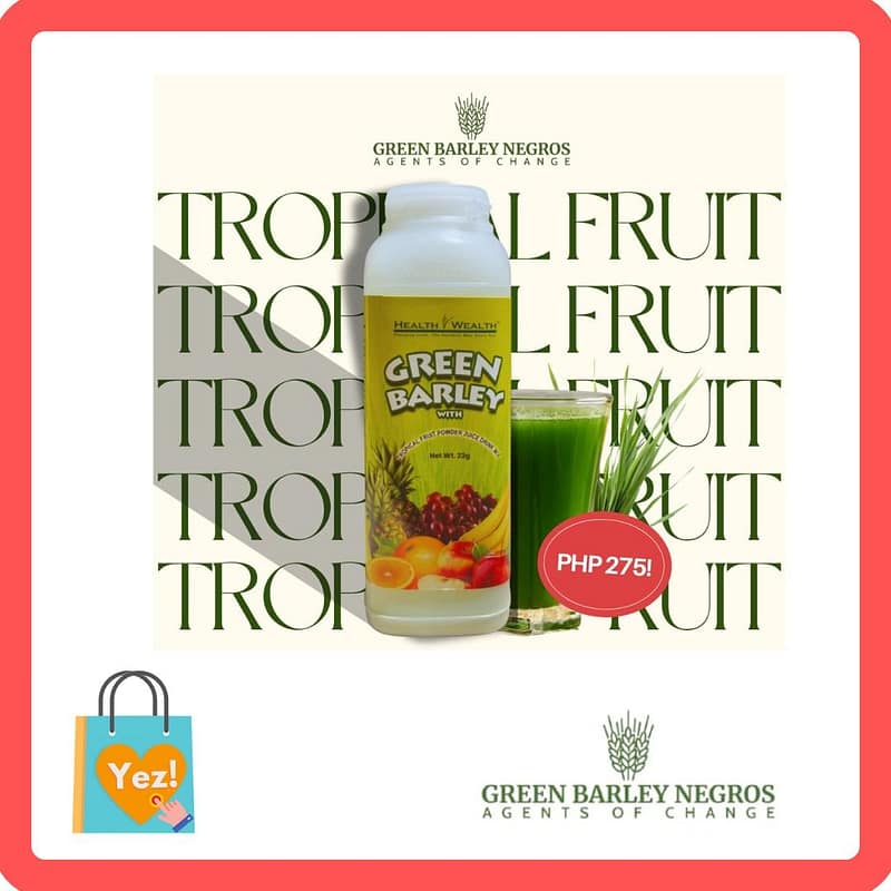 Health Wealth Barley Green Barley Tropical (23g/bottle)