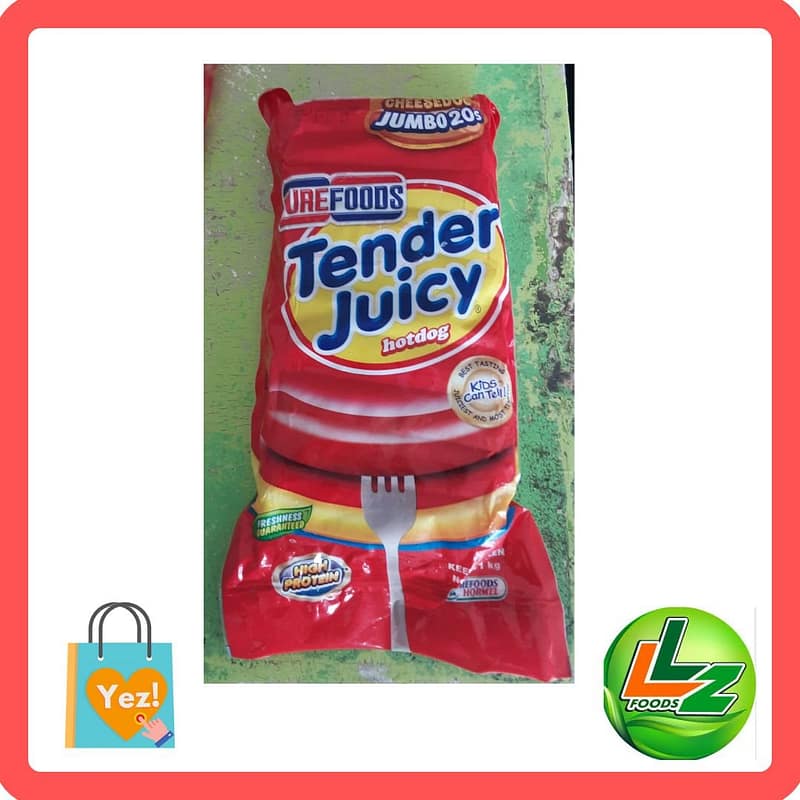 Purefoods TJ Jumbo Hotdog 1kg