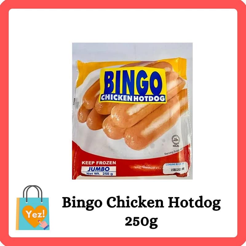 Bingo Chicken Hotdog 250g