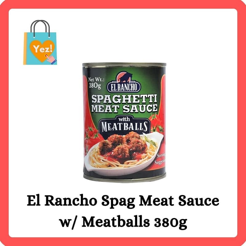 El Rancho Spag Meat Sauce w/ Meatballs 380g