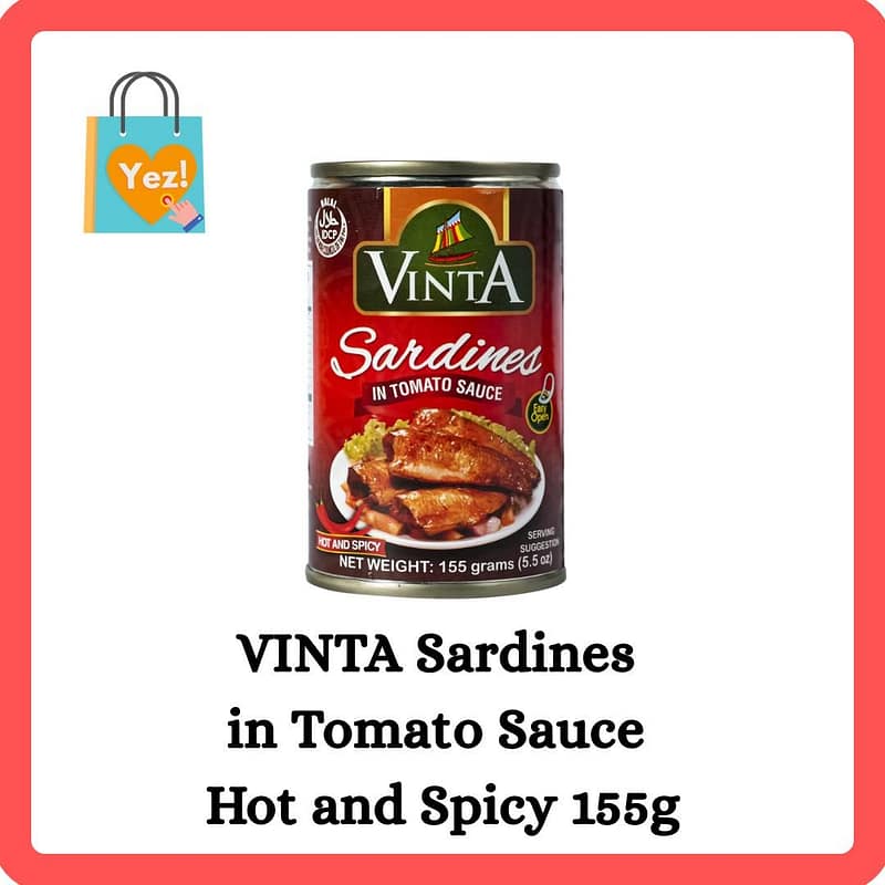 VINTA Sardines in Tomato Sauce Hot and Spicy 155g