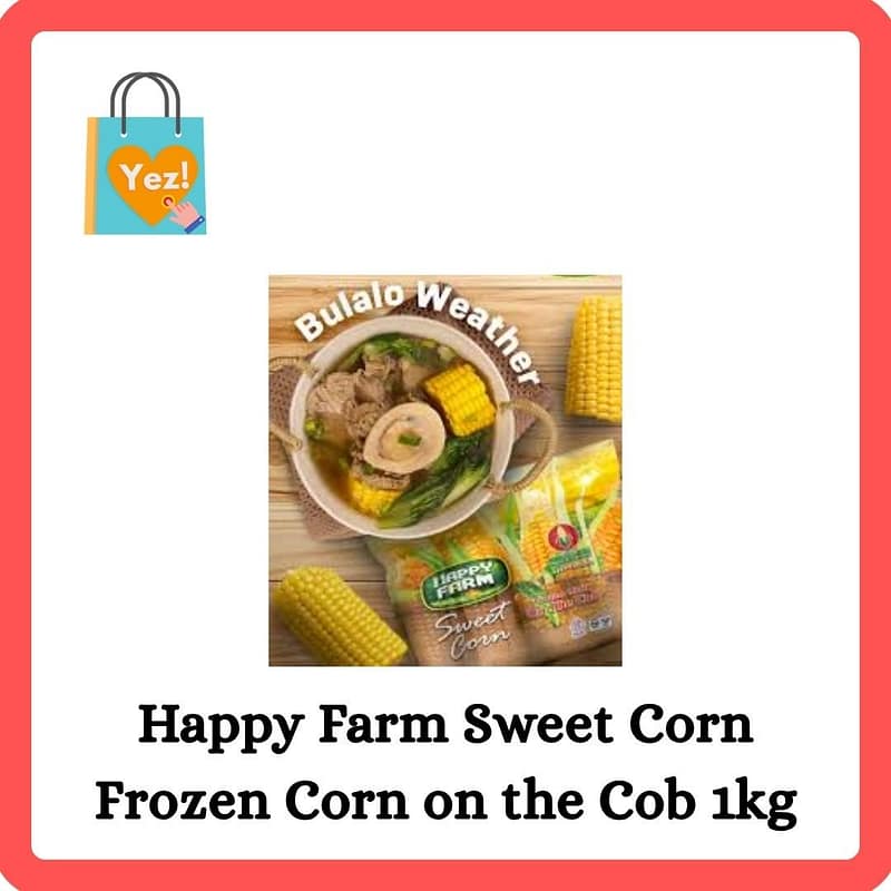 Happy Farm Sweet Corn Frozen Corn on the Cob 1kg