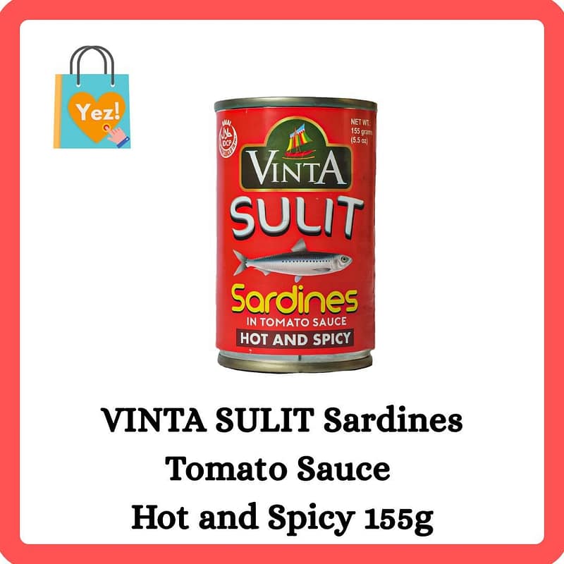 VINTA SULIT Sardines Tomato Sauce Hot and Spicy 155g