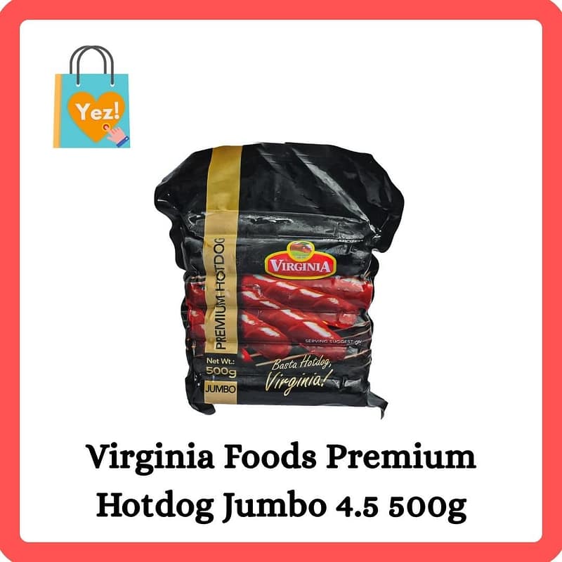Virginia Foods Premium Hotdog Jumbo 4.5 500g