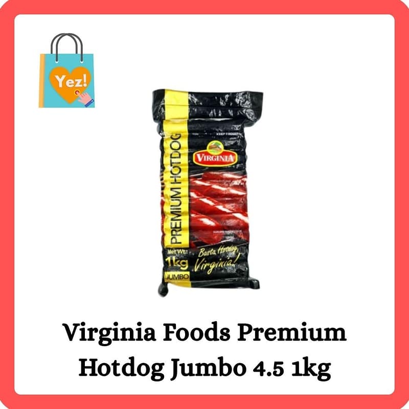 Virginia Foods Premium Hotdog Jumbo 4.5 1kg