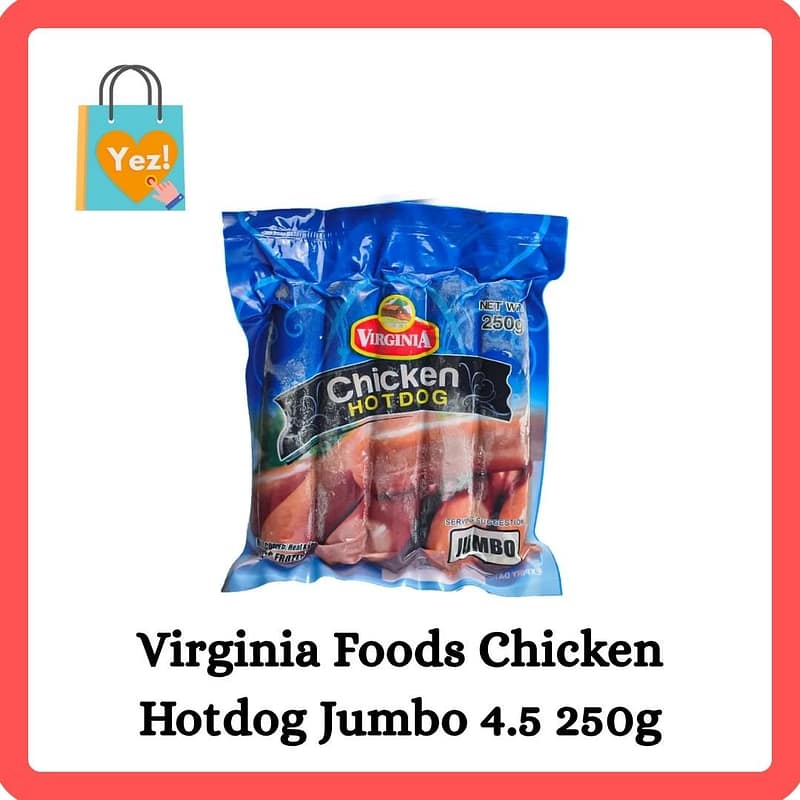 Virginia Foods Chicken Hotdog Jumbo 4.5 250g
