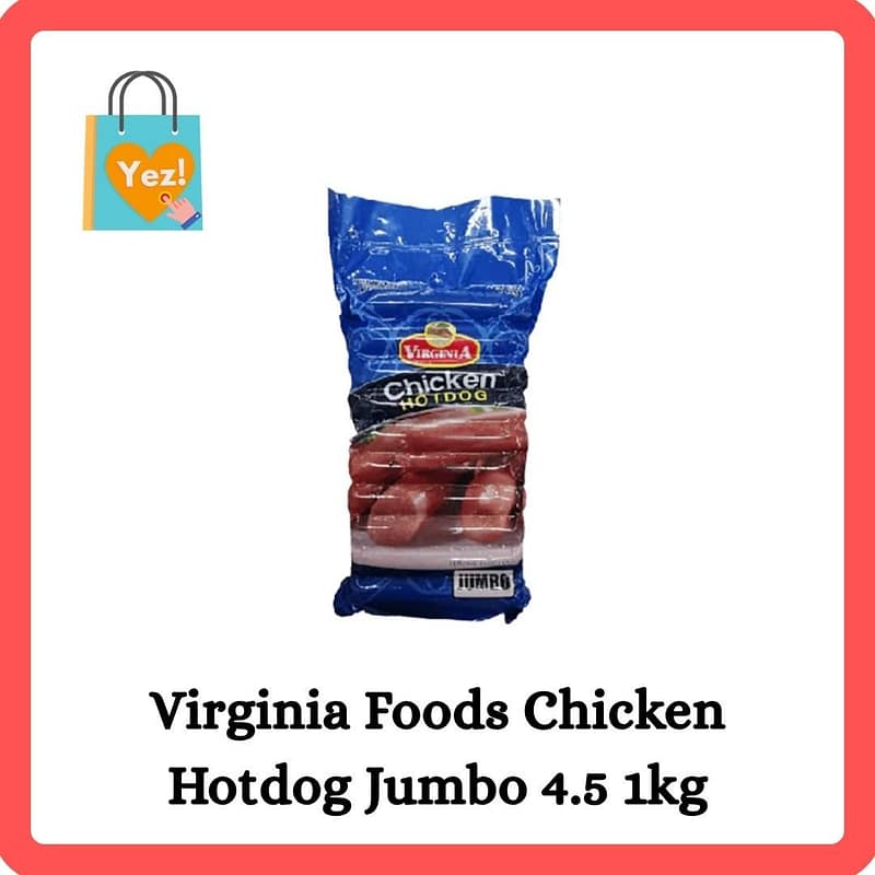 Virginia Foods Chicken Hotdog Jumbo 4.5 1kg