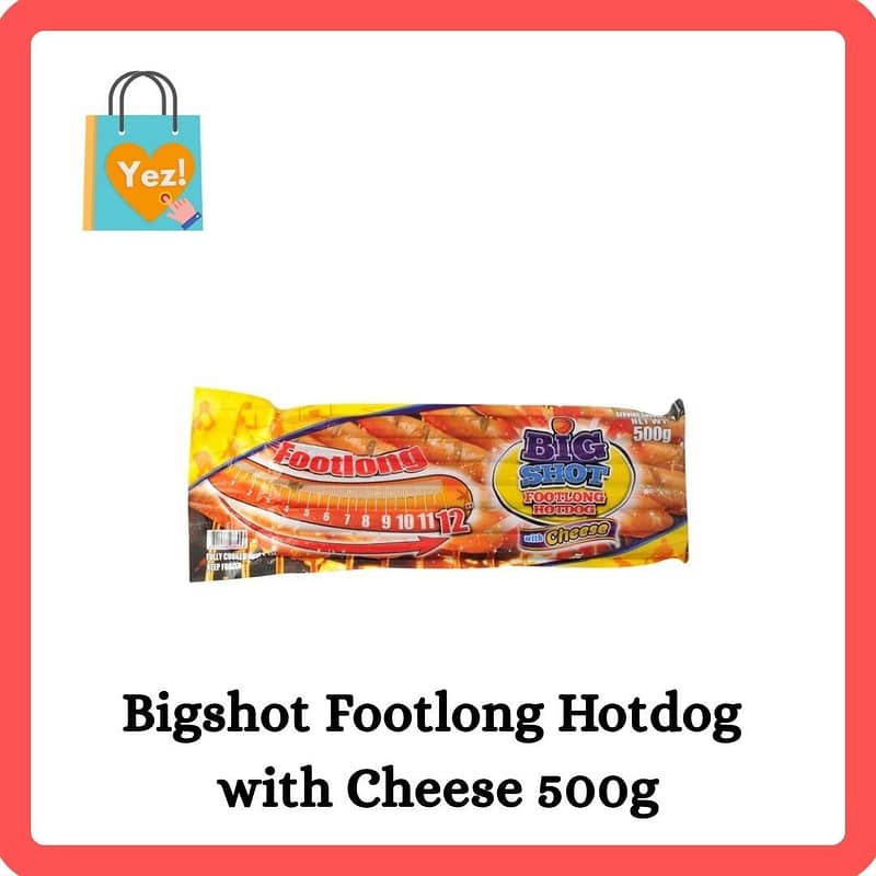 Bigshot Footlong Hotdog with Cheese 500g