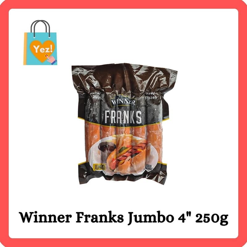 Winner Franks Jumbo 4" 250g