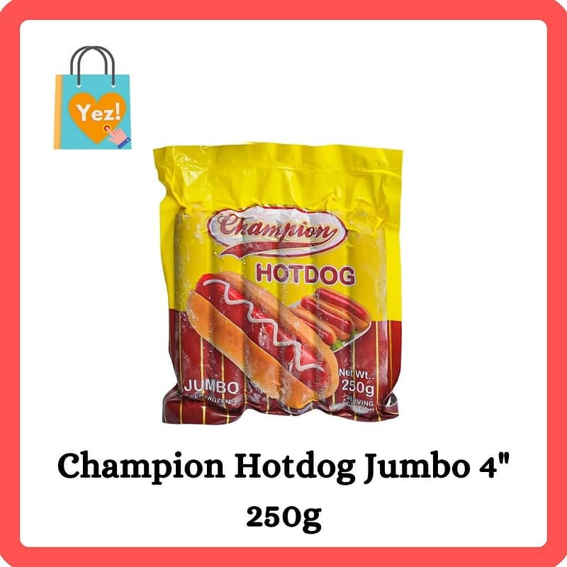 Champion Hotdog Jumbo 4" 250g