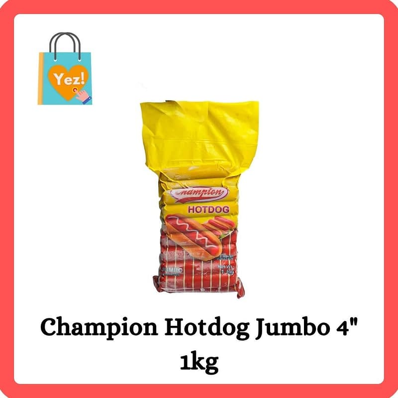 Champion Hotdog Jumbo 4" 1kg